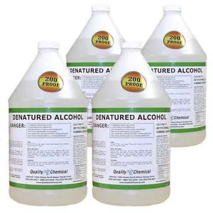 's Denatured Alcohol 200-Proof Ethyl Alcohol - for Cleaning, 4 Gallon (512 oz.) 's Denatured Alcohol 200-Proof Ethyl Alcohol - for Cleaning, 4 Gallon (512 oz.)
