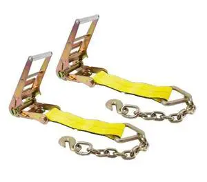 (2 Pack 4" Ratchet w/Chain Anchor (No Strap) (2 Pack 4" Ratchet w/Chain Anchor (No Strap)