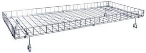 Wire Basket Topper for Double Rail Clothing Rack - 52 ½ L x 22 ½ W Wire Basket Topper for Double Rail Clothing Rack - 52 ½ L x 22 ½ W