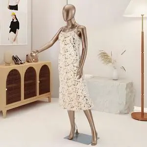 Female Mannequin Full Body Matte Gold - 70 Detachable Woman Dress Form Mannequins Realistic Metal Base for Clothing Shops Female Mannequin Full Body Matte Gold - 70 Detachable Woman Dress Form Mannequins Realistic Metal Base for Clothing Shops