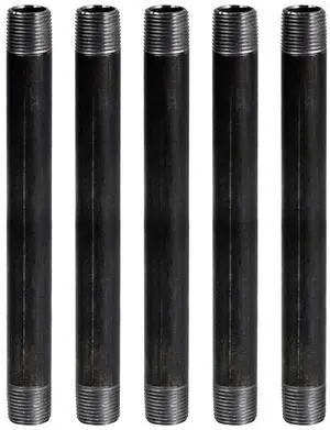 1-1/4 Inch Black Pipe, One And Quarter Inch Malleable Steel Pipes Fitting Build DIY Vintage Furniture, 1-1/4" x 36" (Pack Of 5) 1-1/4 Inch Black Pipe, One And Quarter Inch Malleable Steel Pipes Fitting Build DIY Vintage Furniture, 1-1/4" x 36" (Pack Of 5)