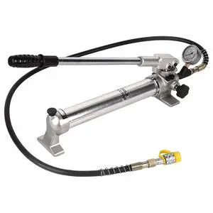 CP-700 Hydraulic Pumps Hand Operated Pump 10000Psi - 900CC Aluminum Alloy Single Acting and 1.8M Hose with Pressure Gauge CP-700 Hydraulic Pumps Hand Operated Pump 10000Psi - 900CC Aluminum Alloy Single Acting and 1.8M Hose with Pressure Gauge