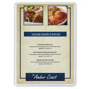 StoreSMART - Rigid Plastic Menu - 5" x 7" - 200-Pack - HPP5X7-MENU-200 StoreSMART - Rigid Plastic Menu - 5" x 7" - 200-Pack - HPP5X7-MENU-200