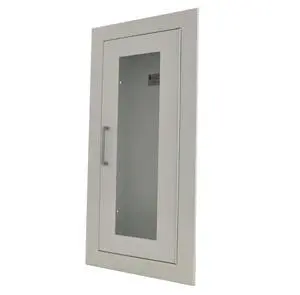 2409-R2 Recessed Fire Extinguisher Cabinet-White Baked Enamel-Full Clear Acrylic Door 2409-R2 Recessed Fire Extinguisher Cabinet-White Baked Enamel-Full Clear Acrylic Door
