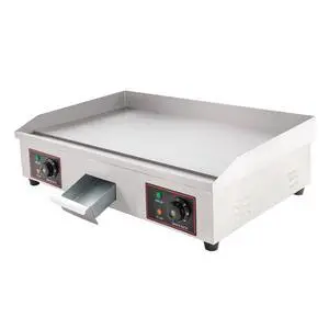 Electric Flat Top Grill Indoor & Outdoor 3000W Commercial Countertop Griddle 28.7"x15.7" Stainless Steel Flat Top Teppanyaki Grill with Dual Independent Thermostatic Control(NO PLUG) Electric Flat Top Grill Indoor & Outdoor 3000W Commercial Countertop Griddle 28.7"x15.7" Stainless Steel Flat Top Teppanyaki Grill with Dual Independent Thermostatic Control(NO PLUG)