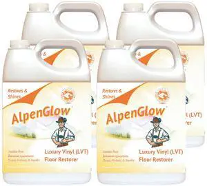 Alpenglow Luxury Vinyl Floor Restorer High-Gloss Polish & Scratch Repair, Streak-Free Shine, Easy to Apply (Case of 4, Gallon) Alpenglow Luxury Vinyl Floor Restorer High-Gloss Polish & Scratch Repair, Streak-Free Shine, Easy to Apply (Case of 4, Gallon)