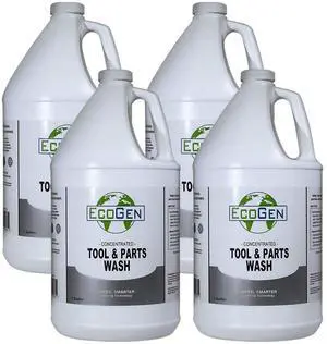 Tool & Parts Cleaner; 4X Concentrated Formula, Non-Flammable Parts Washer Solution, Biodegradable, Water Based, Safe On Skin, Pack of 4 Gallons Tool & Parts Cleaner; 4X Concentrated Formula, Non-Flammable Parts Washer Solution, Biodegradable, Water Based, Safe On Skin, Pack of 4 Gallons
