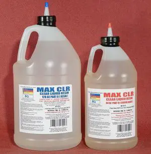 MAX CLR A/B Resin System 1.5 Gallon Kit -Food Safe 4 Direct Contact Coating, Crystal Clear, Stain Resistant, Countertop & Tabletop Coating, Casting Resin -View Product Details Below MAX CLR A/B Resin System 1.5 Gallon Kit -Food Safe 4 Direct Contact Coating, Crystal Clear, Stain Resistant, Countertop & Tabletop Coating, Casting Resin -View Product Details Below