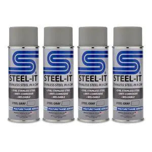 1002D Polyurethane Aerosol, Industrial Paint Coatings, Weldable, Easy to Apply - Steel Gray (4 Pack) 1002D Polyurethane Aerosol, Industrial Paint Coatings, Weldable, Easy to Apply - Steel Gray (4 Pack)
