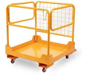 36"x36" inch Forklift Safety Cage Work Platform 1150LBS Capacity Heavy Duty Forklift Man Basket with 4 Swivel Casters for Aerial Jobs 36"x36" inch Forklift Safety Cage Work Platform 1150LBS Capacity Heavy Duty Forklift Man Basket with 4 Swivel Casters for Aerial Jobs