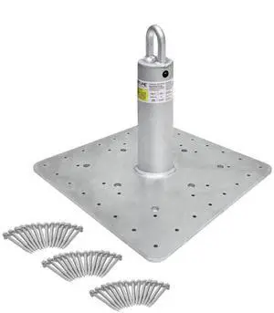 RO12 Commercial Roof Anchor 12"| OSHA & ANSI Compliant Galvanized Steel Roofing Anchor Point | Metal, Wood or Concrete Application RO12 Commercial Roof Anchor 12"| OSHA & ANSI Compliant Galvanized Steel Roofing Anchor Point | Metal, Wood or Concrete Application