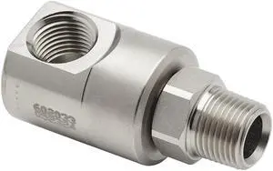 S602033-1/2" NPT(F) x 1/2" NPT(M) Carbon Steel Swivel, Aflas Seals, 5000 psi S602033-1/2" NPT(F) x 1/2" NPT(M) Carbon Steel Swivel, Aflas Seals, 5000 psi