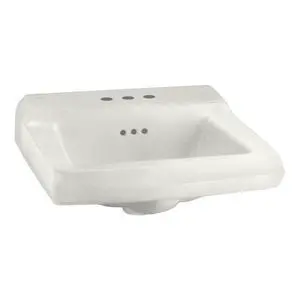 0124.024.020 Comrade Wall Sink with Wall Hanger, White, 1.25 Inch 0124.024.020 Comrade Wall Sink with Wall Hanger, White, 1.25 Inch