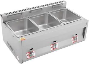 Food Warmer, 3-Pan 18L Gas Food Warmer Commercial Countertop Deep Gas Fryer Propane LPG Stainless Steel Buffet Steam Table Warmer with Lids for Catering Restaurants Home Party Food Warmer, 3-Pan 18L Gas Food Warmer Commercial Countertop Deep Gas Fryer Propane LPG Stainless Steel Buffet Steam Table Warmer with Lids for Catering Restaurants Home Party