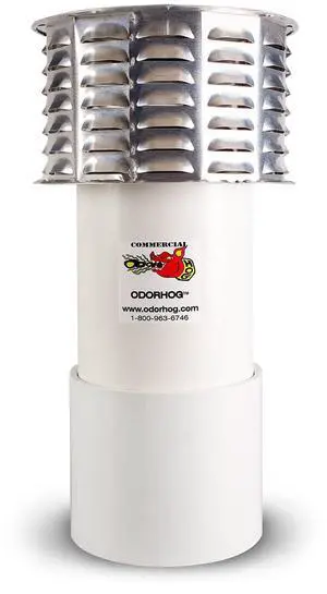 Metal Cap Slip On Vent Stack Pipe Filter 6" PVC, Removes Outdoor and Sewer Odor Problems (6.0-inch) Metal Cap Slip On Vent Stack Pipe Filter 6" PVC, Removes Outdoor and Sewer Odor Problems (6.0-inch)