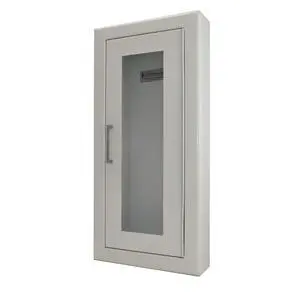 2409-R4 Semi-Recessed Fire Extinguisher Cabinet-White Baked Enamel by 2409-R4 Semi-Recessed Fire Extinguisher Cabinet-White Baked Enamel by