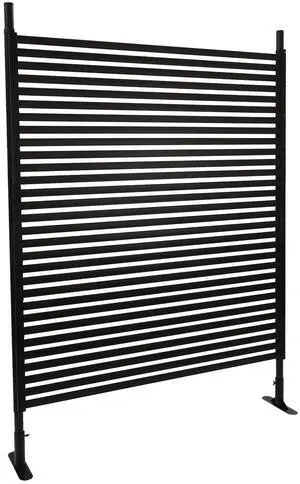 Metal Privacy Screen with Stand 4 ft W x 6 ft H,Outdoor Freestanding Privacy Screen and Panels for Outside Garden Backyard (47'' W x 71'') Metal Privacy Screen with Stand 4 ft W x 6 ft H,Outdoor Freestanding Privacy Screen and Panels for Outside Garden Backyard (47'' W x 71'')