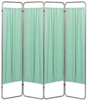 153094-15 Economy Privacy Screen with Vinyl Panels, Green, 4 Section 153094-15 Economy Privacy Screen with Vinyl Panels, Green, 4 Section