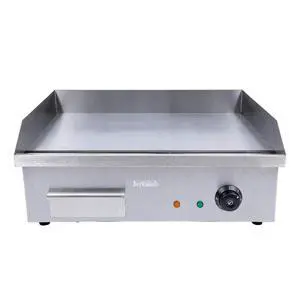 Commercial Flat Top Griddle, 3000W Electric Teppanyaki Griddle Nonstick Stainless Steel Countertop Grill with Adjustable Thermostatic Control 122°F-572°F 21.6"x13.8"(NO PLUG) Commercial Flat Top Griddle, 3000W Electric Teppanyaki Griddle Nonstick Stainless Steel Countertop Grill with Adjustable Thermostatic Control 122°F-572°F 21.6"x13.8"(NO PLUG)