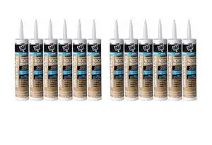 08791 12 Pack 10.1 oz. Silicone Max Premium All Purpose 100% Silicone Sealant, Clear12 08791 12 Pack 10.1 oz. Silicone Max Premium All Purpose 100% Silicone Sealant, Clear12