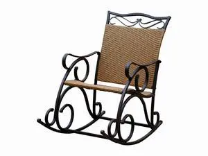 Wicker Resin/Steel Porch Rocker Wicker Resin/Steel Porch Rocker