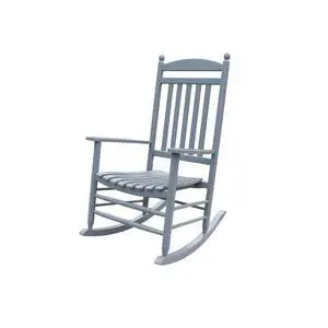 Rocking Rocker-A040GY Grey Wood Porch Rocker/Outdoor Rocking Chair -Easy to Assemble-Comfortable Size-Outdoor or Indoor Use Rocking Rocker-A040GY Grey Wood Porch Rocker/Outdoor Rocking Chair -Easy to Assemble-Comfortable Size-Outdoor or Indoor Use