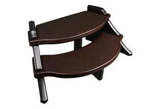 The Edge Spa Step, 40-Inch Wide Hot Tub Stairs, Multipurpose Indoor/Outdoor Step Stool with Oversized Treads and 2-Tone Design, Coffee The Edge Spa Step, 40-Inch Wide Hot Tub Stairs, Multipurpose Indoor/Outdoor Step Stool with Oversized Treads and 2-Tone Design, Coffee