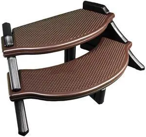 The Edge Spa Step, 40-Inch Wide Hot Tub Stairs, Multipurpose Indoor/Outdoor Step Stool with Oversized Treads and 2-Tone Design, Espresso The Edge Spa Step, 40-Inch Wide Hot Tub Stairs, Multipurpose Indoor/Outdoor Step Stool with Oversized Treads and 2-Tone Design, Espresso