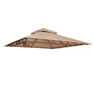 10.6'x10.6' Gazebo Top Replacement Fit for Brand_Model Summer Veranda Gazebo/L-GZ093PST/G-GZ093PST/TGZ093 2 Tier Madaga Frame Cover Patio Garden Yard Dark Beige 10.6'x10.6' Gazebo Top Replacement Fit for Brand_Model Summer Veranda Gazebo/L-GZ093PST/G-GZ093PST/TGZ093 2 Tier Madaga Frame Cover Patio Garden Yard Dark Beige