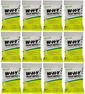 Non-Toxic Wasp, Hornet, Yellowjacket Trap (WHY Trap) Attractant Refill - 2 Week Refill - 12 Pack Non-Toxic Wasp, Hornet, Yellowjacket Trap (WHY Trap) Attractant Refill - 2 Week Refill - 12 Pack