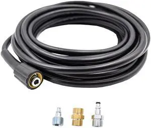 PW909UH-R, 1/4"x 25' Replacement/Extension Super Soft, Pressure Washer Hose, 2900 Max PSI, Black PW909UH-R, 1/4"x 25' Replacement/Extension Super Soft, Pressure Washer Hose, 2900 Max PSI, Black