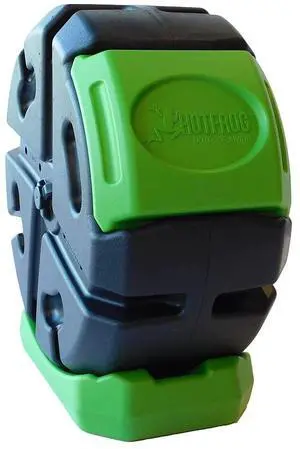 HOTFROG Half Size Rolling Single Chamber Batch Tumbling Composter - Outdoor Rotating Garden Compost Bin (HF-RC2000WB-GRN) Black & Green (19-Gallon) HOTFROG Half Size Rolling Single Chamber Batch Tumbling Composter - Outdoor Rotating Garden Compost Bin (HF-RC2000WB-GRN) Black & Green (19-Gallon)
