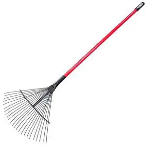 24-Tine Thatching Garden Rake for Leaves | Heavy Duty Metal Leaf Rake | Dethatching Large Leaves and Yard Debris, 23.5" Wide 68" Fiberglass Long Handle Rakes for Gardening 100% Made in USA 24-Tine Thatching Garden Rake for Leaves | Heavy Duty Metal Leaf Rake | Dethatching Large Leaves and Yard Debris, 23.5" Wide 68" Fiberglass Long Handle Rakes for Gardening 100% Made in USA