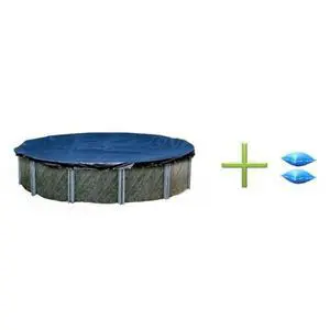 New Winter Above Ground Round Swimming Pool Cover 28' + 2 4x8 Air Pillows New Winter Above Ground Round Swimming Pool Cover 28' + 2 4x8 Air Pillows