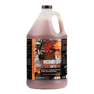 Autumn and Winter Prep Seasonal Conditioner for Ponds and Outdoor Water Gardens, Safe for Live Koi Fish, Plants, and Décor, 1 Gallon Liquid and 8 2-Ounce Packets Autumn and Winter Prep Seasonal Conditioner for Ponds and Outdoor Water Gardens, Safe for Live Koi Fish, Plants, and Décor, 1 Gallon Liquid and 8 2-Ounce Packets