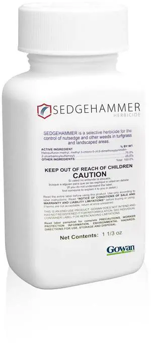Herbicide - 1 Pack of 1.33oz Bottle of USA-Made Post-Emergent Nutsedge Killer for Lawns - Lawn & Pet Safe Weed Killer for Commerical & Large Area Use - Also Works on Horsetail & Kyllinga Herbicide - 1 Pack of 1.33oz Bottle of USA-Made Post-Emergent Nutsedge Killer for Lawns - Lawn & Pet Safe Weed Killer for Commerical & Large Area Use - Also Works on Horsetail & Kyllinga