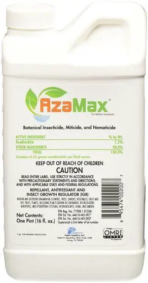 Azamax GH2007 Antifeedant and Insect Growth Regulator, 16 Ounce Azamax GH2007 Antifeedant and Insect Growth Regulator, 16 Ounce