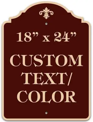 Custom Sign, Customized for Outdoor/Indoor Use, Personalized Designer Style Sign, 18x24 Inch, 24 Colors, Rust-Free Thick AlumaBond - Made by:, USA (Florolex I - Flood) Custom Sign, Customized for Outdoor/Indoor Use, Personalized Designer Style Sign, 18x24 Inch, 24 Colors, Rust-Free Thick AlumaBond - Made by:, USA (Florolex I - Flood)