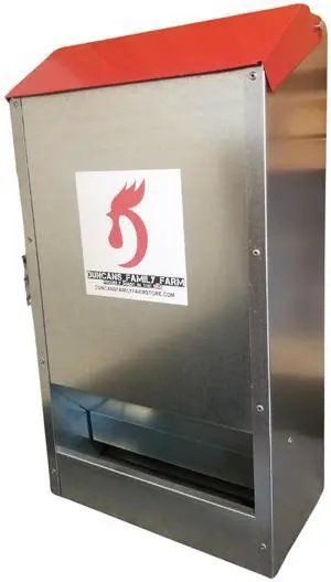 Space Saving Mountable Steel Poultry Feeder (Front Feed, Front Loading) Space Saving Mountable Steel Poultry Feeder (Front Feed, Front Loading)