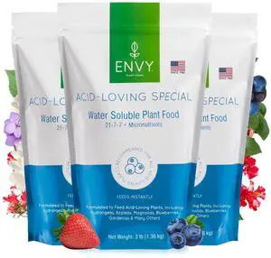 Plant Foods Acid-Loving Special | Water Soluble Fertilizer | Hydrangea, Azalea, & Berry Plant Food (3lb x3) Plant Foods Acid-Loving Special | Water Soluble Fertilizer | Hydrangea, Azalea, & Berry Plant Food (3lb x3)
