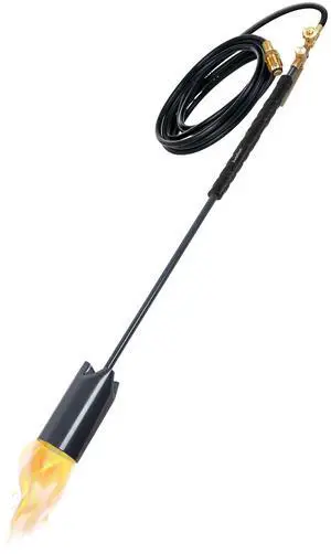 500,00 BTU Propane Torch, Heavy Duty Weed Burner, Extra Long 10 Hose, Adjustable Flame Control & Flint Ignitor, Outdoor Weed Killer for Weeds, Snow Melting, Roofing, Roads & More 500,00 BTU Propane Torch, Heavy Duty Weed Burner, Extra Long 10 Hose, Adjustable Flame Control & Flint Ignitor, Outdoor Weed Killer for Weeds, Snow Melting, Roofing, Roads & More