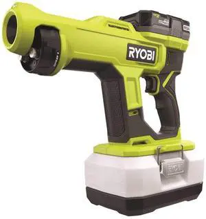 Ryobi ONE+ 18V Cordless Handheld Electrostatic Sprayer Kit with (1) 2.0 Ah Batteries and Charger Ryobi ONE+ 18V Cordless Handheld Electrostatic Sprayer Kit with (1) 2.0 Ah Batteries and Charger