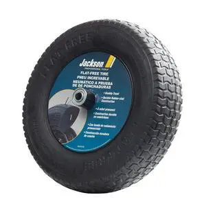FFTKBCC Flat Free Wheelbarrow Tire with Knobby Tread, 8-Inch, Black FFTKBCC Flat Free Wheelbarrow Tire with Knobby Tread, 8-Inch, Black