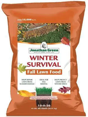 (12414) Winter Survival Fall Lawn Food - 10-0-20 Fall Lawn Fertilizer (15,000 Sq. Ft.) (12414) Winter Survival Fall Lawn Food - 10-0-20 Fall Lawn Fertilizer (15,000 Sq. Ft.)
