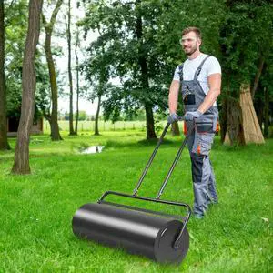 17 Gal Lawn Roller, Lawn Rollers Tow Behind Water Filled Sand Filled, Yard Roller Push Pull Behind, Lawn Soil Rollers, Grass Roller Sod Roller for Garden Lawn Yard Patio (36-inch/ 17 Gal) 17 Gal Lawn Roller, Lawn Rollers Tow Behind Water Filled Sand Filled, Yard Roller Push Pull Behind, Lawn Soil Rollers, Grass Roller Sod Roller for Garden Lawn Yard Patio (36-inch/ 17 Gal)