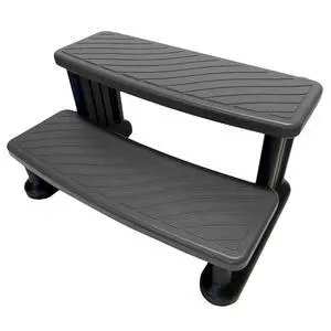 Universal Spa & Hot Tub Outdoor Steps No Slip Grip Support - Light Grey Universal Spa & Hot Tub Outdoor Steps No Slip Grip Support - Light Grey