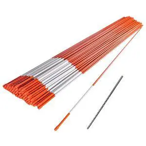 100 PCS 48 Inch Driveway Markers 5/16 Inch - with 12" Install Drill Bit, Snow Stakes, Snow Plow Markers, Snow Poles, Rods 100 PCS 48 Inch Driveway Markers 5/16 Inch - with 12" Install Drill Bit, Snow Stakes, Snow Plow Markers, Snow Poles, Rods