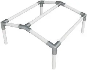 Import Canopy Fittings Kit Low Peak Frame Carport Connectors, Full Set for 6, 8, 10 Legs, Choose Size (for 4 Legs) Import Canopy Fittings Kit Low Peak Frame Carport Connectors, Full Set for 6, 8, 10 Legs, Choose Size (for 4 Legs)