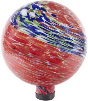 8155 10-Inch Glow-in-the-Dark Illuminarie Glass Gazing Globe, Red Swirl 8155 10-Inch Glow-in-the-Dark Illuminarie Glass Gazing Globe, Red Swirl