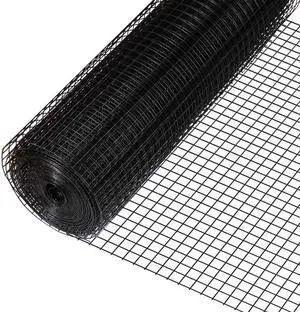 16 Gauge Black Vinyl Coated Welded Wire Mesh Size 1 inch by 1 inch for Home and Garden Fence and Pet Enclosures Protect Chickens Rabbits and Farmed Animals (c) 3 ft. x 50 ft 16 Gauge Black Vinyl Coated Welded Wire Mesh Size 1 inch by 1 inch for Home and Garden Fence and Pet Enclosures Protect Chickens Rabbits and Farmed Animals (c) 3 ft. x 50 ft